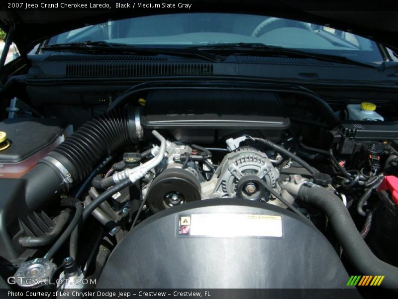 Black / Medium Slate Gray 2007 Jeep Grand Cherokee Laredo