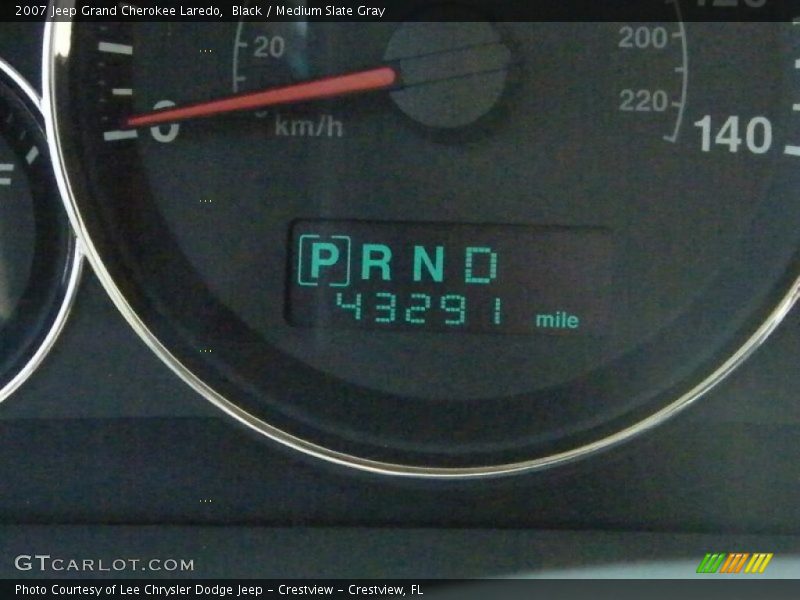 Black / Medium Slate Gray 2007 Jeep Grand Cherokee Laredo