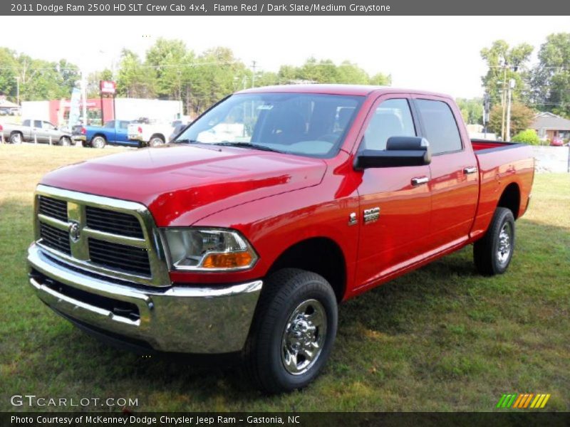Flame Red / Dark Slate/Medium Graystone 2011 Dodge Ram 2500 HD SLT Crew Cab 4x4