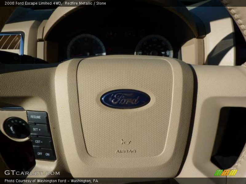 Redfire Metallic / Stone 2008 Ford Escape Limited 4WD