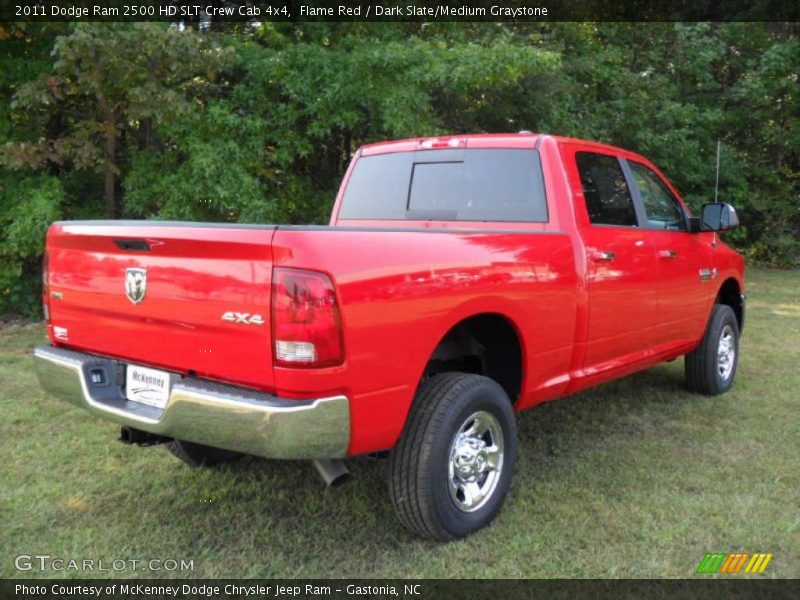 Flame Red / Dark Slate/Medium Graystone 2011 Dodge Ram 2500 HD SLT Crew Cab 4x4
