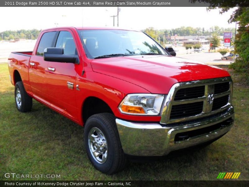 Flame Red / Dark Slate/Medium Graystone 2011 Dodge Ram 2500 HD SLT Crew Cab 4x4