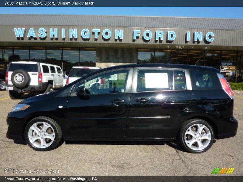 Brilliant Black / Black 2009 Mazda MAZDA5 Sport