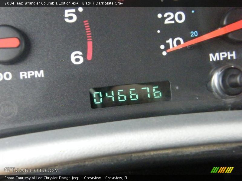 Black / Dark Slate Gray 2004 Jeep Wrangler Columbia Edition 4x4