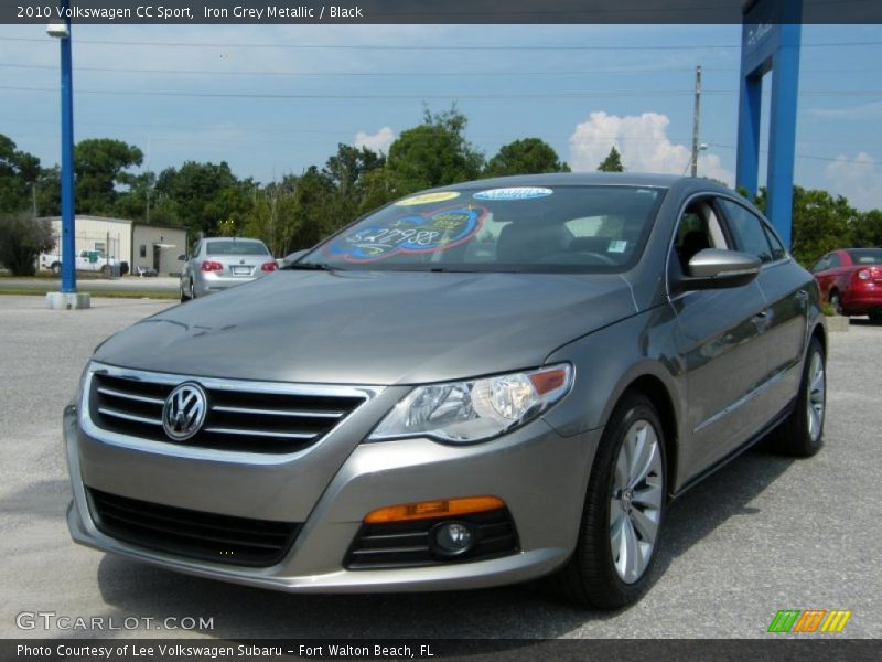 Iron Grey Metallic / Black 2010 Volkswagen CC Sport