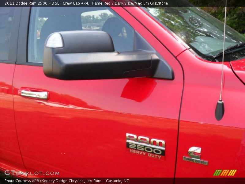 Flame Red / Dark Slate/Medium Graystone 2011 Dodge Ram 2500 HD SLT Crew Cab 4x4