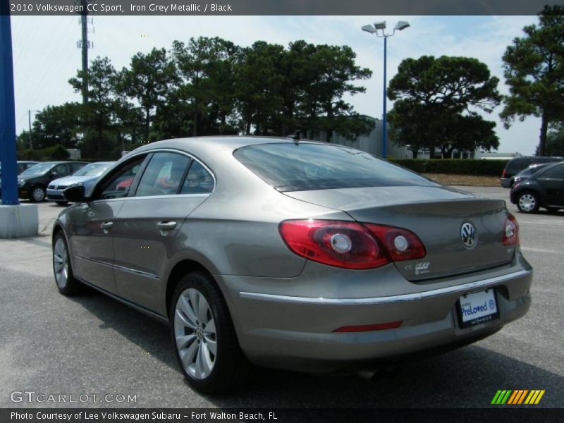 Iron Grey Metallic / Black 2010 Volkswagen CC Sport
