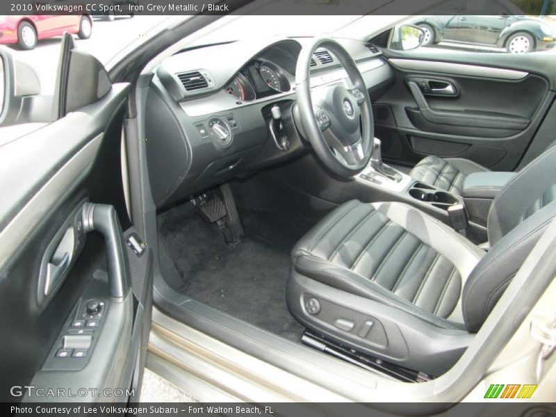 Iron Grey Metallic / Black 2010 Volkswagen CC Sport