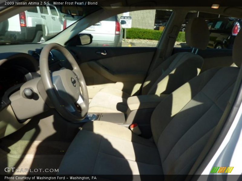 Winter Frost Pearl / Blond 2009 Nissan Altima 2.5 S
