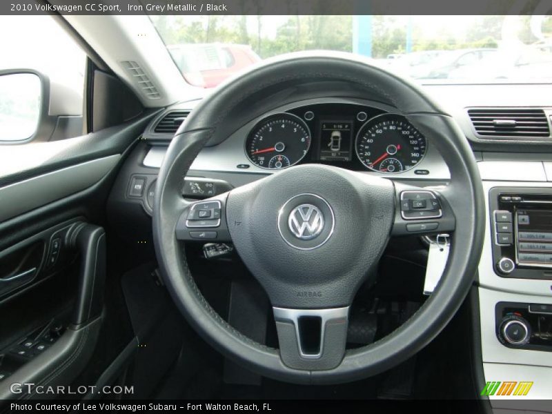 Iron Grey Metallic / Black 2010 Volkswagen CC Sport