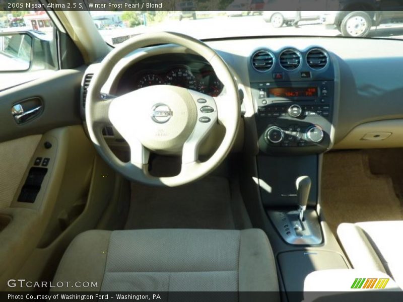 Winter Frost Pearl / Blond 2009 Nissan Altima 2.5 S