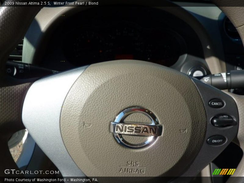 Winter Frost Pearl / Blond 2009 Nissan Altima 2.5 S