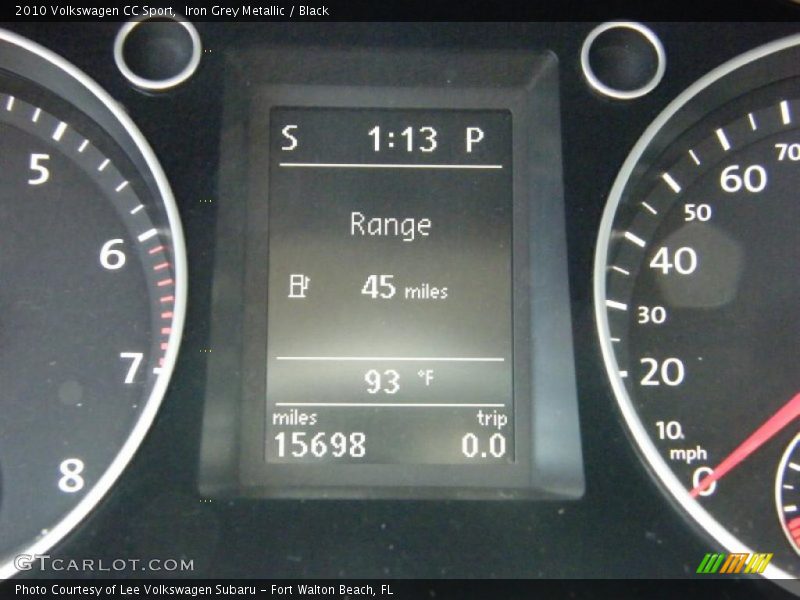 Iron Grey Metallic / Black 2010 Volkswagen CC Sport