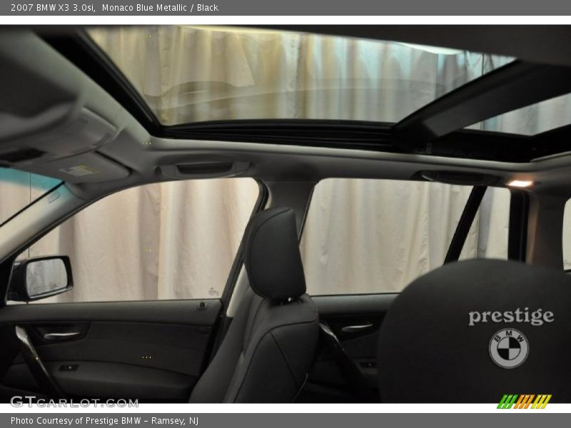 Monaco Blue Metallic / Black 2007 BMW X3 3.0si