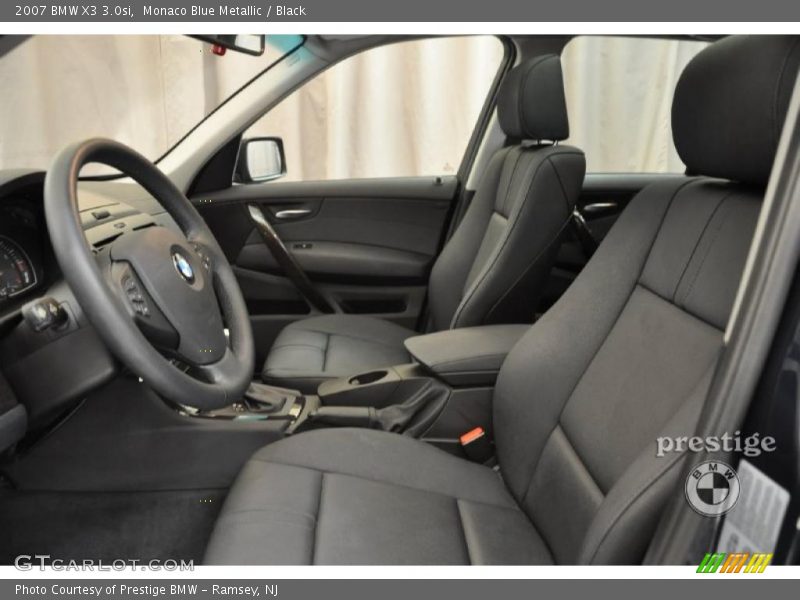 Monaco Blue Metallic / Black 2007 BMW X3 3.0si