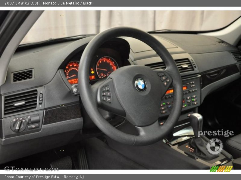 Monaco Blue Metallic / Black 2007 BMW X3 3.0si