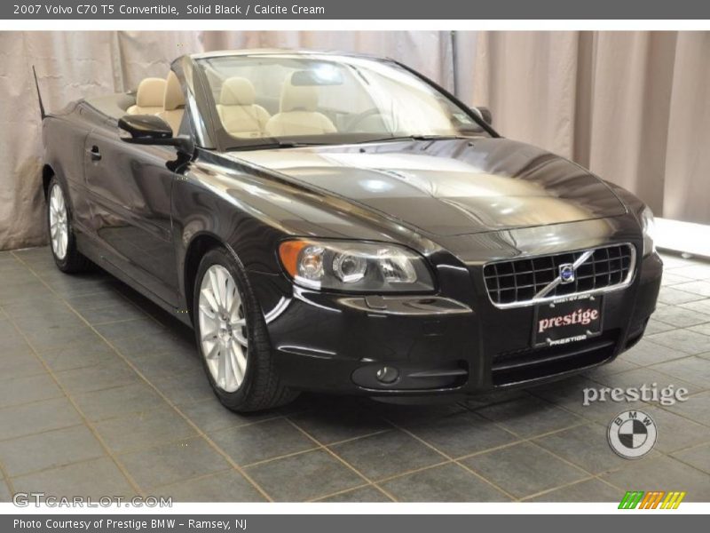 Solid Black / Calcite Cream 2007 Volvo C70 T5 Convertible
