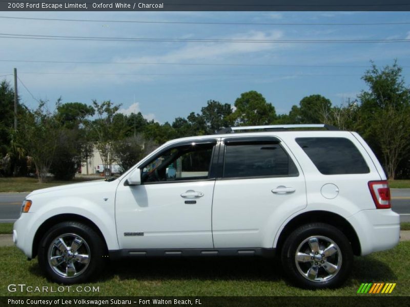 Oxford White / Charcoal 2008 Ford Escape Limited