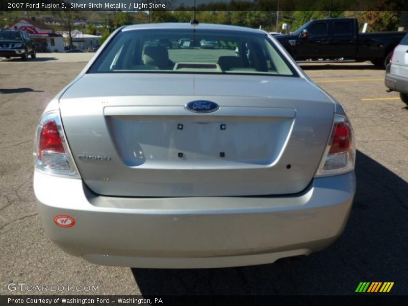 Silver Birch Metallic / Light Stone 2007 Ford Fusion S