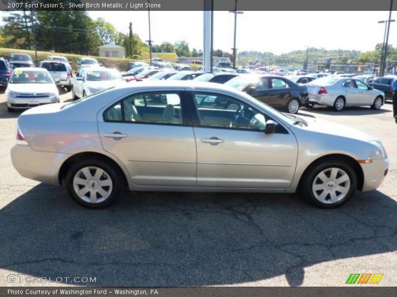 Silver Birch Metallic / Light Stone 2007 Ford Fusion S