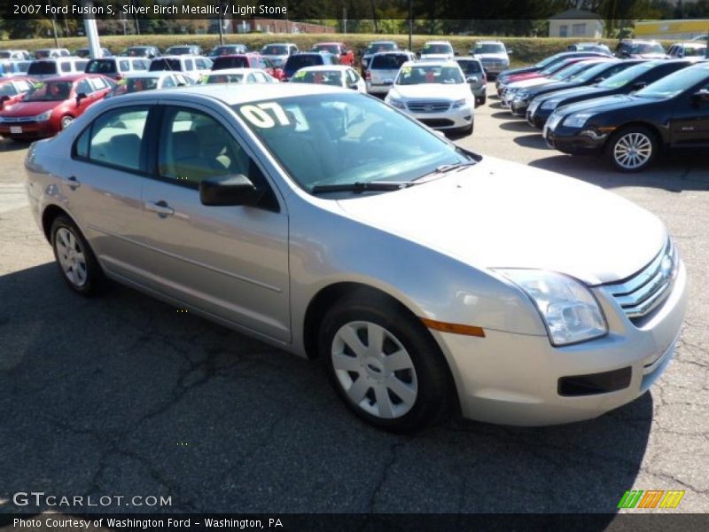 Silver Birch Metallic / Light Stone 2007 Ford Fusion S