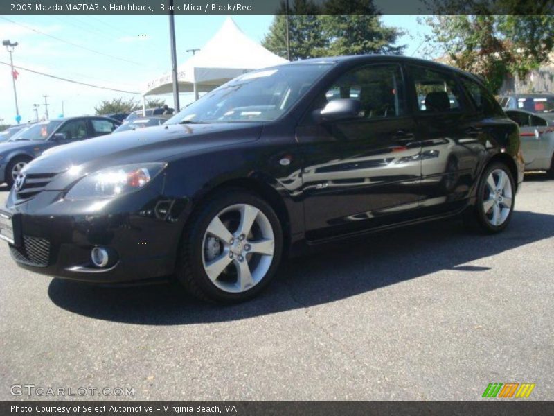 Black Mica / Black/Red 2005 Mazda MAZDA3 s Hatchback