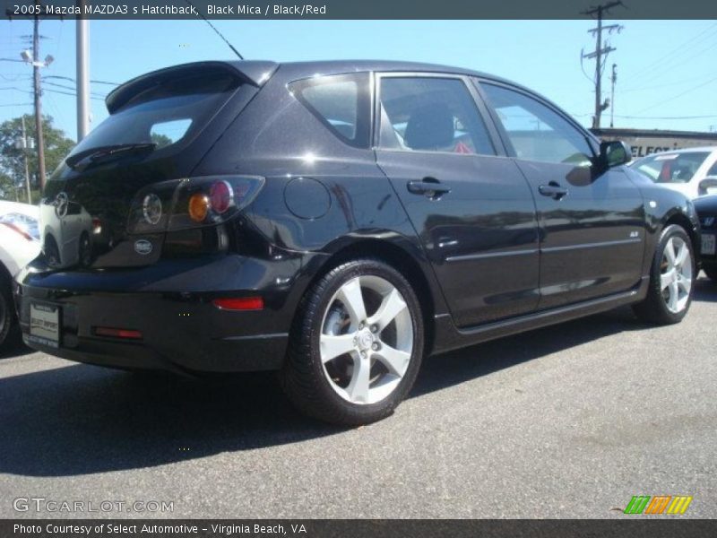 Black Mica / Black/Red 2005 Mazda MAZDA3 s Hatchback