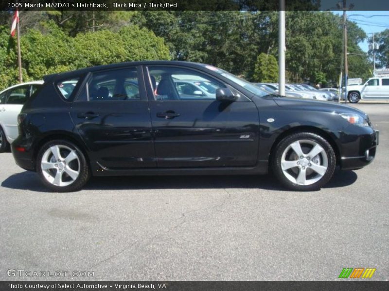 Black Mica / Black/Red 2005 Mazda MAZDA3 s Hatchback