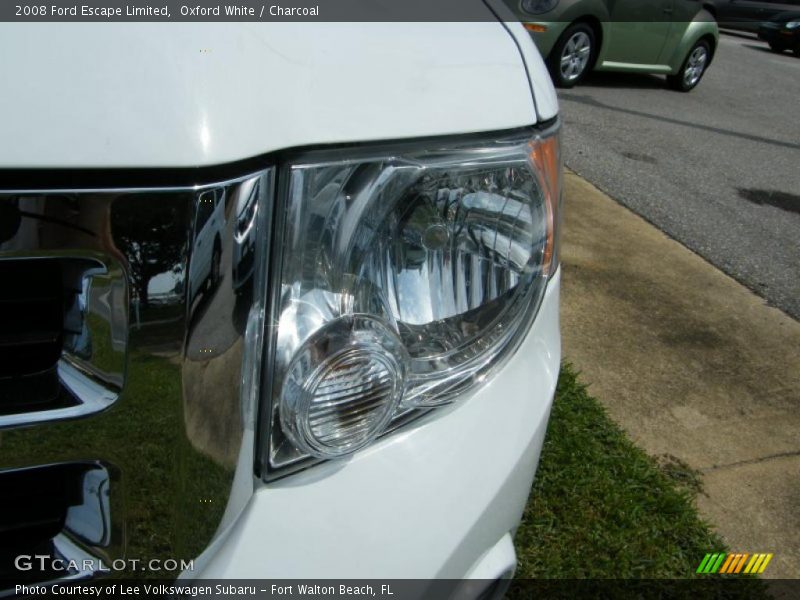 Oxford White / Charcoal 2008 Ford Escape Limited