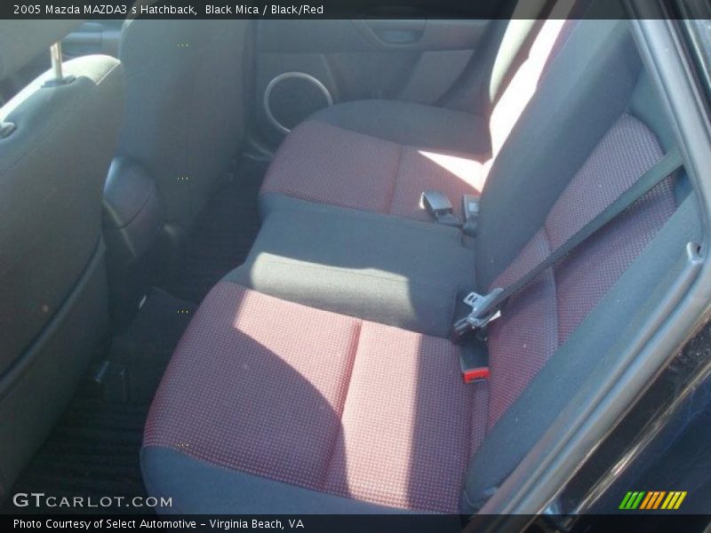 Black Mica / Black/Red 2005 Mazda MAZDA3 s Hatchback