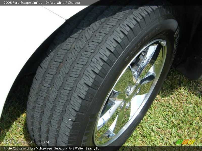 Oxford White / Charcoal 2008 Ford Escape Limited