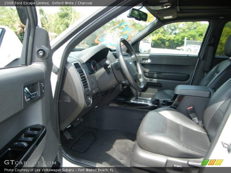 Oxford White / Charcoal 2008 Ford Escape Limited