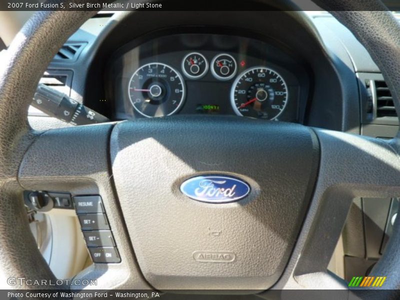 Silver Birch Metallic / Light Stone 2007 Ford Fusion S