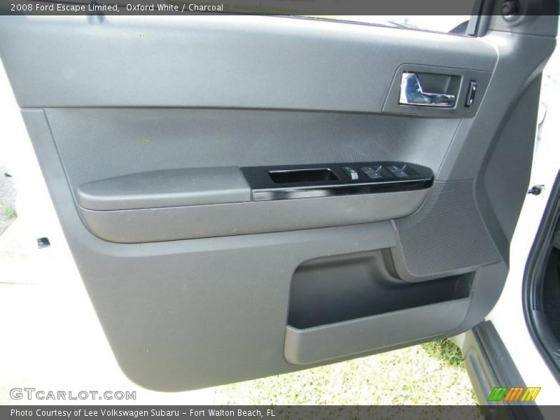 Oxford White / Charcoal 2008 Ford Escape Limited