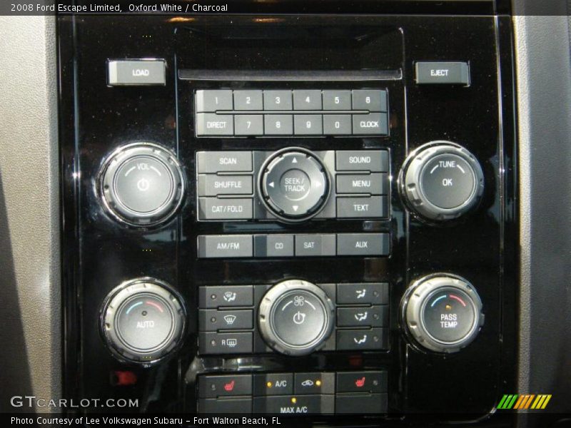 Oxford White / Charcoal 2008 Ford Escape Limited