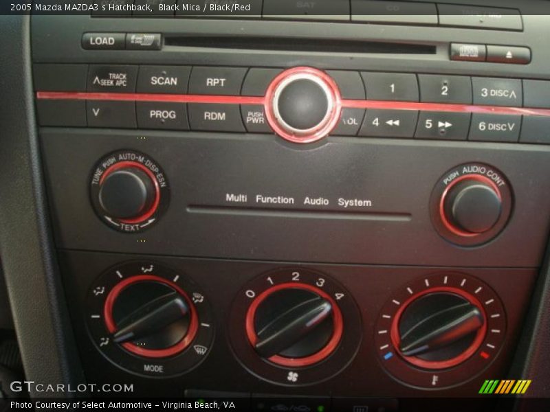 Black Mica / Black/Red 2005 Mazda MAZDA3 s Hatchback