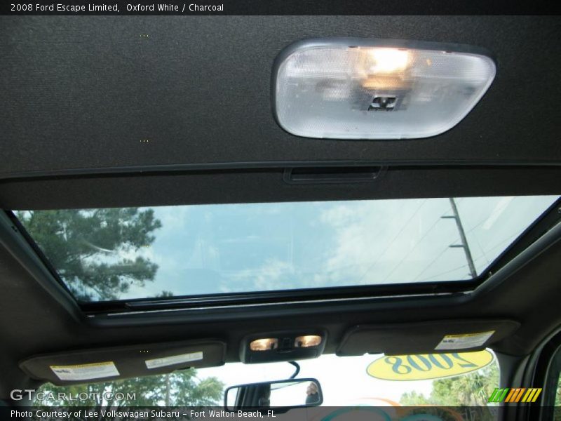 Oxford White / Charcoal 2008 Ford Escape Limited