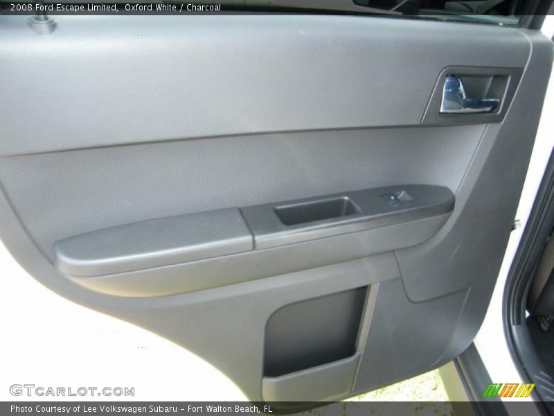 Oxford White / Charcoal 2008 Ford Escape Limited