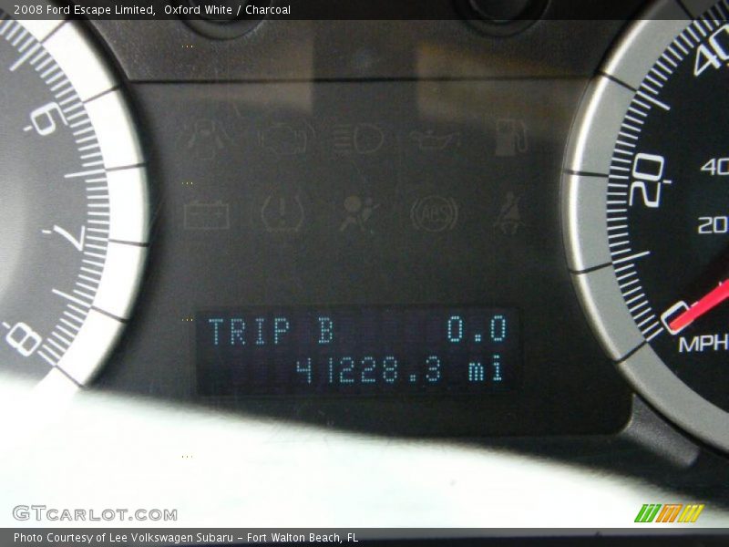 Oxford White / Charcoal 2008 Ford Escape Limited