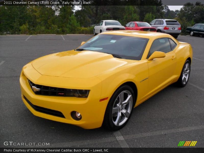 Rally Yellow / Black 2011 Chevrolet Camaro LT/RS Coupe