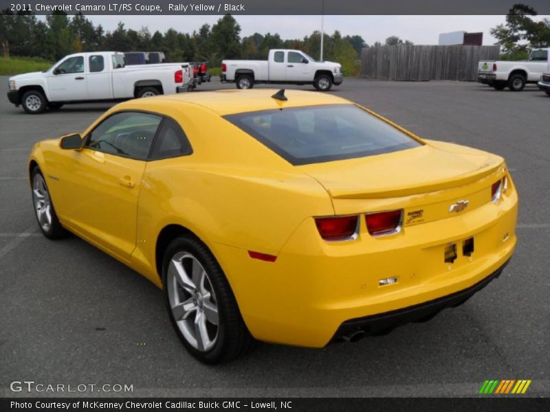 Rally Yellow / Black 2011 Chevrolet Camaro LT/RS Coupe