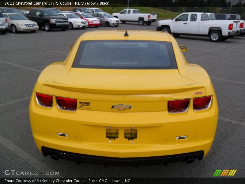 Rally Yellow / Black 2011 Chevrolet Camaro LT/RS Coupe