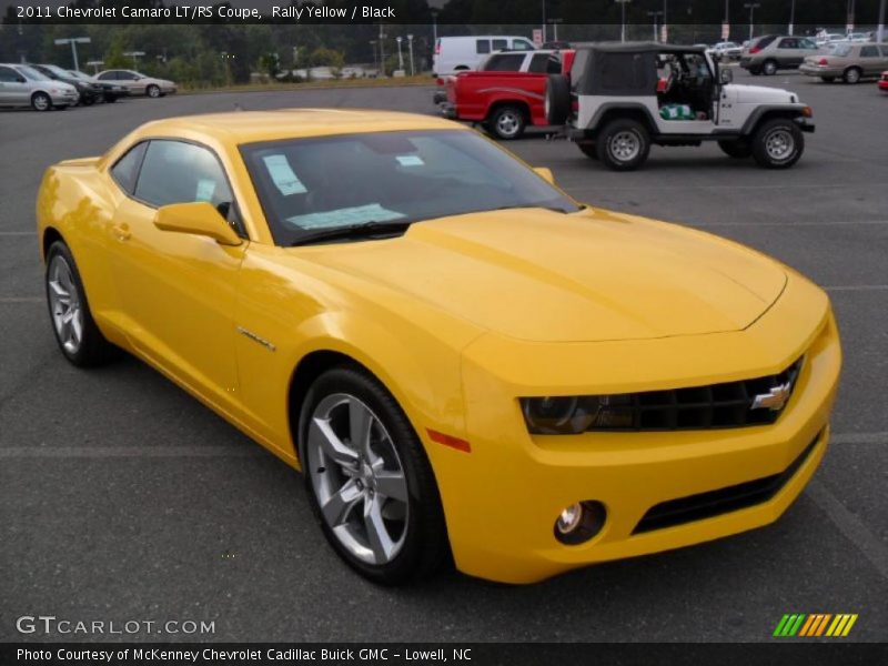 Rally Yellow / Black 2011 Chevrolet Camaro LT/RS Coupe