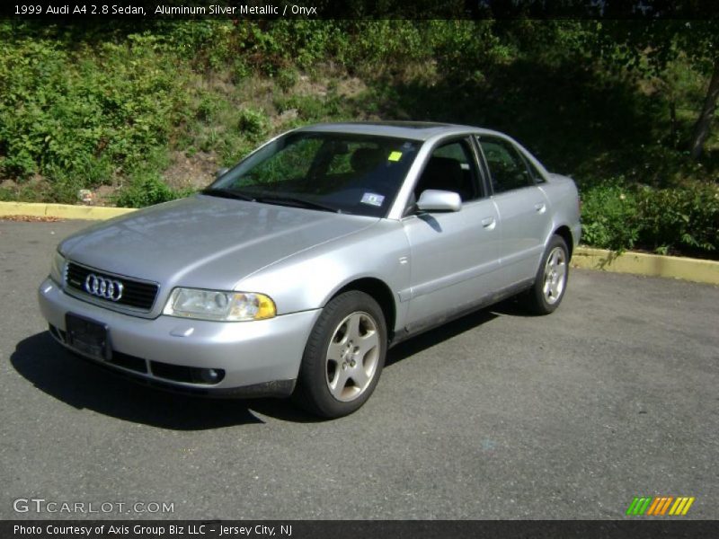Aluminum Silver Metallic / Onyx 1999 Audi A4 2.8 Sedan
