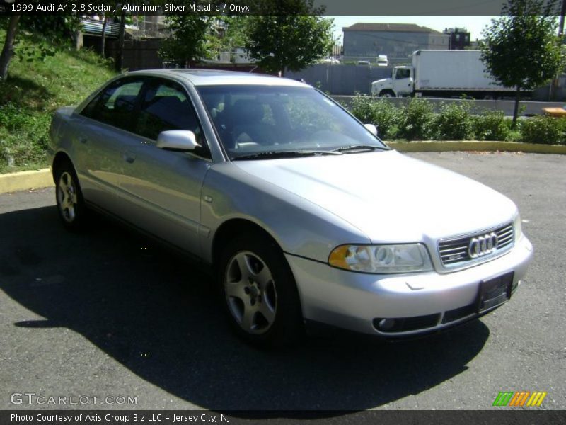 Aluminum Silver Metallic / Onyx 1999 Audi A4 2.8 Sedan