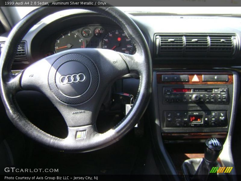 Aluminum Silver Metallic / Onyx 1999 Audi A4 2.8 Sedan