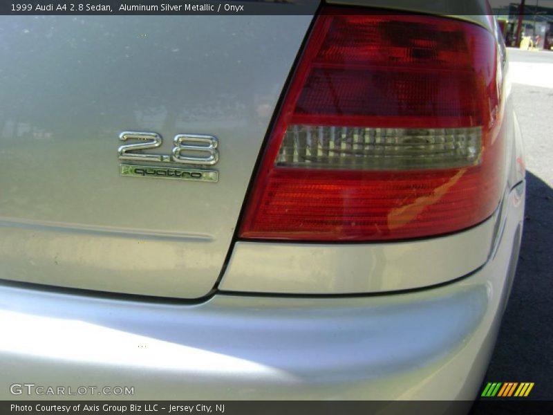 Aluminum Silver Metallic / Onyx 1999 Audi A4 2.8 Sedan