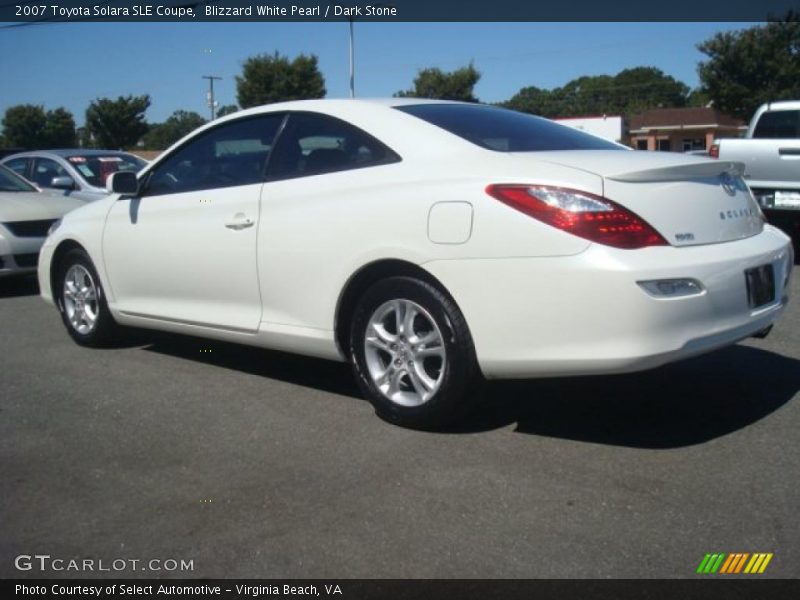 Blizzard White Pearl / Dark Stone 2007 Toyota Solara SLE Coupe