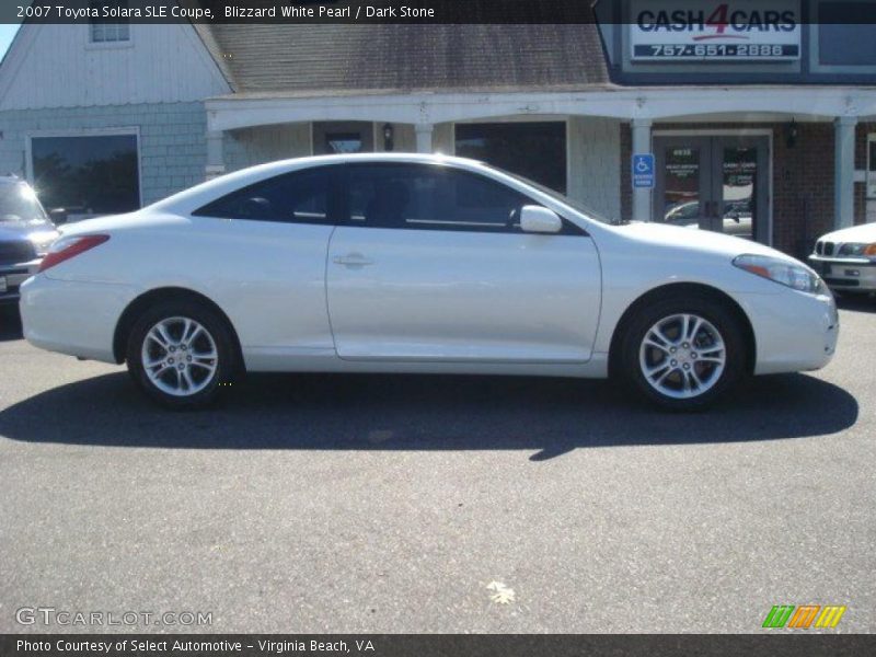 Blizzard White Pearl / Dark Stone 2007 Toyota Solara SLE Coupe