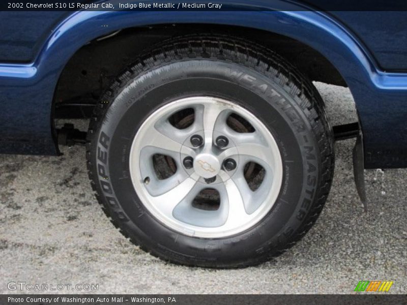 Indigo Blue Metallic / Medium Gray 2002 Chevrolet S10 LS Regular Cab